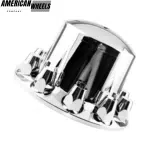 1pc 354mm Chrome Truck Wheel Rear Axle Covers with 10pcs Lug Nuts Axle Cover Kit - 20274032RRx1+20274032Nx10 - Image 2