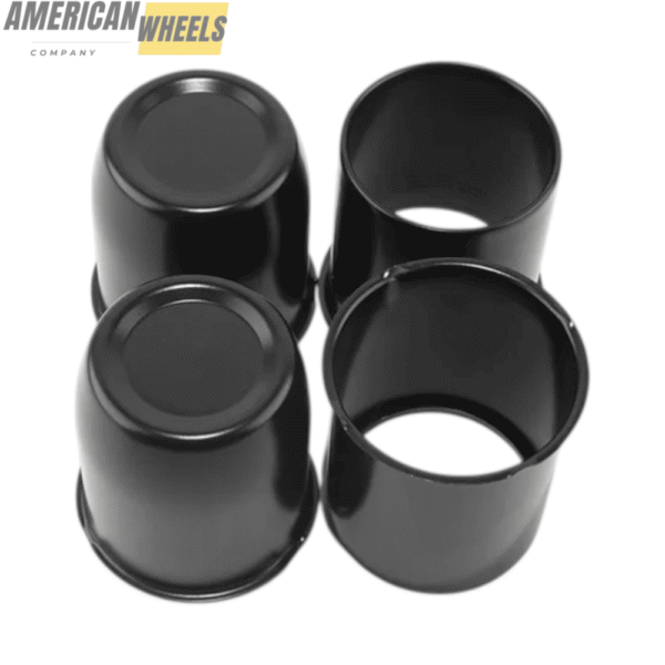 81mm 3.19" Stainless Steel Push Through Center Caps 2x Closed 2x Open End for Truck Rims - 74346MB=[74334MB+74327MB]x2 - Image 2