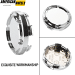 4pcs 67mm 2 5/8in SSR Center Caps Hub Caps Car Parts Replacement - 20260005CH - Image 2