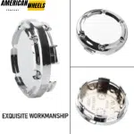 4pcs 67mm 2 5/8in SSR Center Caps Hub Caps Car Parts Replacement - 20260005CH - Image 2