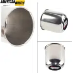 3.27in Stainless Trailer Center Caps Push Through Hub Cap for 3.27in B 2.95in H Truck RV Wheels - 20274342 - Image 3