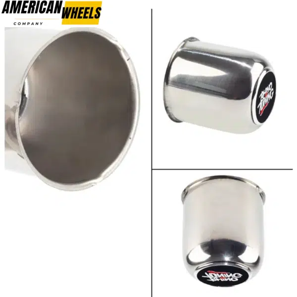 3.27in Stainless Trailer Center Caps Push Through Hub Cap for 3.27in B 2.95in H Truck RV Wheels - 20274342 - Image 3