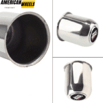 3.74in Stainless Push Through Trailer Wheel Center Caps for 3.74" Bore 3.9" Tall Truck RV Rims - 20274343 - Image 3