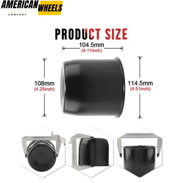 2x Closed and 2x Open End 4.25 Stainless Steel Center Cap for Trailer Rims - 20274336MB=[74332MB+74333MB]x2 - Image 2