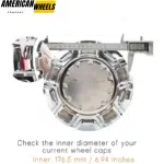 200mm 7.87in Wheels Center Caps for Chevrolet Silverado 1500 20" 10 Spoke Rims #22871243 - 20290012CH - Image 5