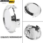 Chrome Universal Wheel Center Hub Caps OD: 64.3mm 2.53in ID: 60mm 2.36in - 20260015CH - Image 2
