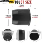 108mm 4.25in Push Through Center Caps For 4.25in Bore 4.17in Tall Trailer Trucks RV Rims 4pcs - 20274034MB - Image 5