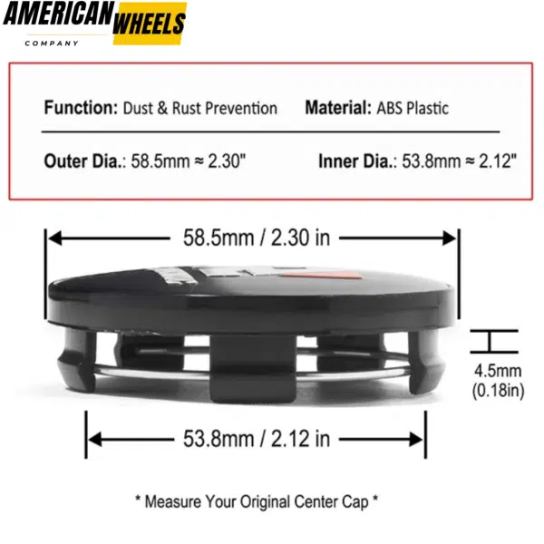 Subaru Impreza Honda Accord Enkei Wrest RTX Wheels Center Caps 59mm 2 5/16in 4pcs - 63004=[13779+71013]x4 - Image 4
