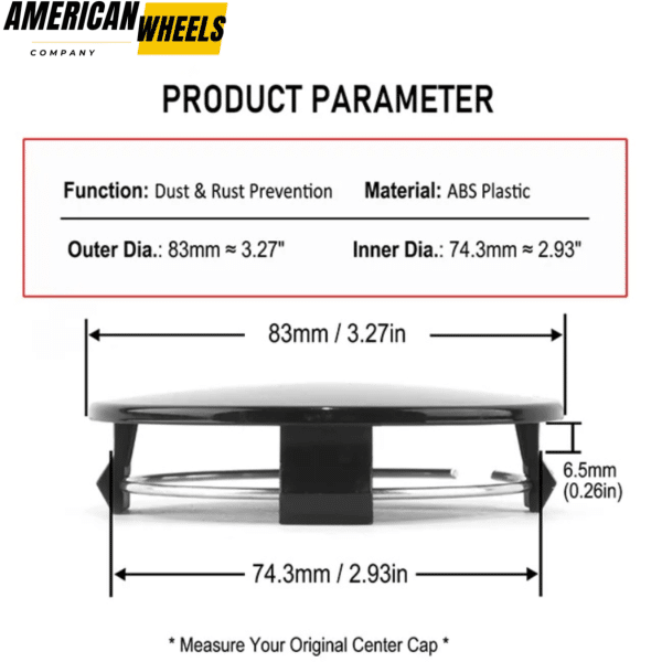 Toyota Tacoma Tundra Sequoia Wheel Center Cap C32C-TOY 83mm 3.27in 4pcs - 20272037 - Image 7