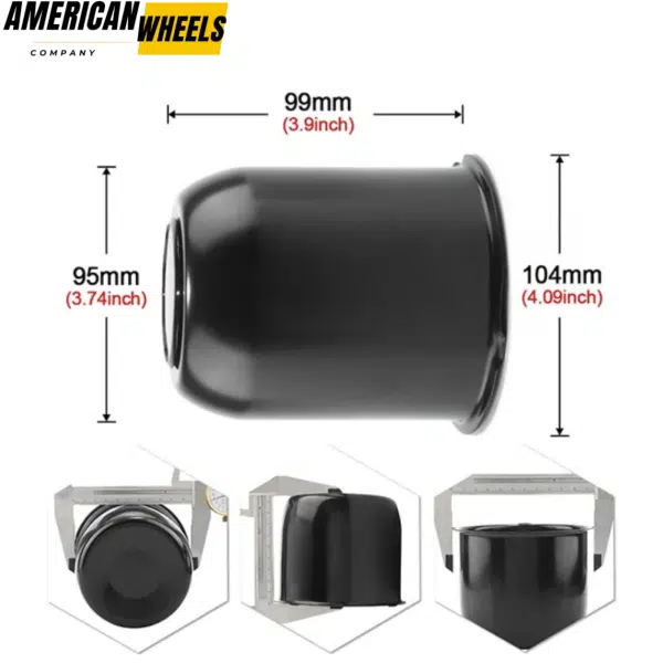 95mm 3.74in Push Through Center Caps for 3.74" Bore Rims Stainless Steel Center Hub cap - 20274323 - Image 8