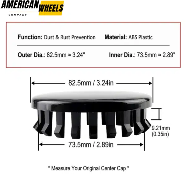 4pcs 82.5mm 3.25in for GMC Sierra 1500 Chevy Tahoe Center Caps #22837060 - 20214676 - Image 6