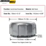 1997-2019 Nissan Patrol GU Y61 Wheel Center Caps #40342VC310 130mm 5 2/16in 4pcs - 20274250 - Image 4