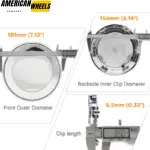 2006-2017 Lincoln Mark LT Navigator 20in Rim Wheel Center Caps #5L7Z1130B #AL7Z1130B 181mm 7 1/8in - 20274239CH - Image 3