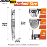 2007-2014 GMC Sierra 1500 Yukon Denali XL Wheel Center Caps # 9596381 188.5mm 7 7/16in - 20274251 - Image 3