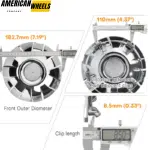 2007-2009 Chrysler Aspen Wheel Center Cap #52013719AA 183mm 7 3/16in 4pcs - 20274237CH - Image 3