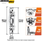 Toyota Tundra Tacoma Sequoia Wheel Center Caps #42603-0C30 4pcs or 1pc 190mm 7 7/16in - 20274240 - Image 5