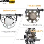 235mm 9.25in Wheel Center Caps for GMC Sierra 2500 / 2500HD / 3500HD Rim #22909152 #22910733 - 20274248CH - Image 6