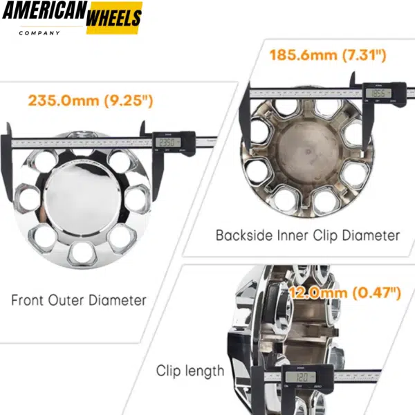 235mm 9.25in Wheel Center Caps for GMC Sierra 2500 / 2500HD / 3500HD Rim #22909152 #22910733 - 20274248CH - Image 6