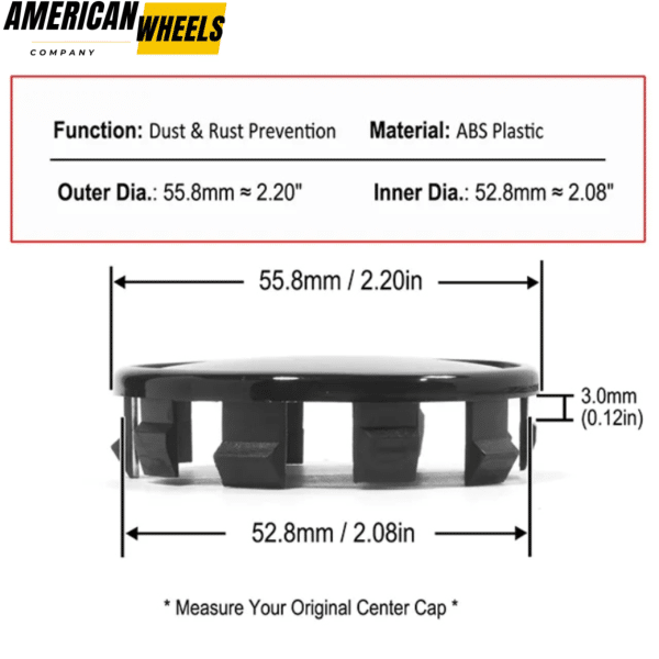 BMW 2 3 4 5 7 M X Z Series Wheel Center Caps #6850834 #6857149 56mm 2 3/16in 4pcs - 20272047HB - Image 4