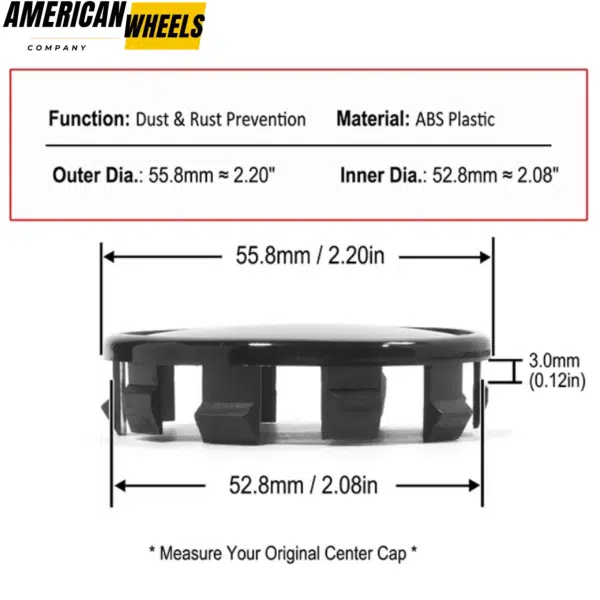 BMW 2 3 4 5 7 M X Z Series Wheel Center Caps #6850834 #6857149 56mm 2 3/16in 4pcs - 20272047HB - Image 4