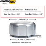 1997-2019 Nissan Patrol GU Y61 Wheel Center Caps #40342VC310 130mm 5 2/16in 4pcs - 20274250 - Image 6