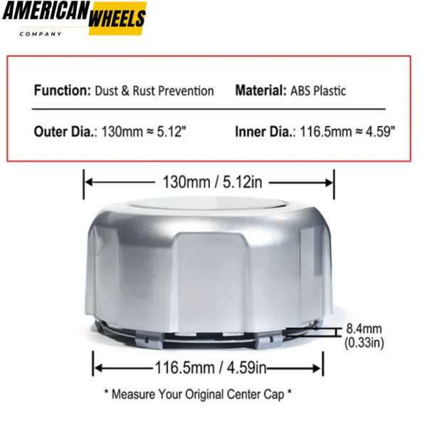 1997-2019 Nissan Patrol GU Y61 Wheel Center Caps #40342VC310 130mm 5 2/16in 4pcs - 20274250 - Image 6