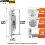 BMW 6-Series E63 E64 645i 650i Wheel Center Hub Cap #36136763117 153mm 6in 4pcs - 20274245 - Image 8