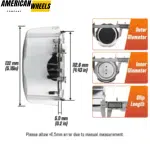 132mm 5 3/16in Wheel Center Caps for 1997-1999 Nissan Pathfinder 2WD Rims #40315-89P15 - 20274235 - Image 5