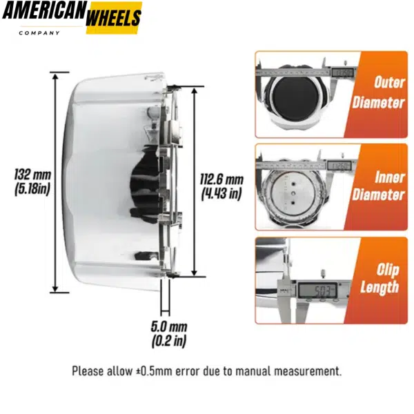 132mm 5 3/16in Wheel Center Caps for 1997-1999 Nissan Pathfinder 2WD Rims #40315-89P15 - 20274235 - Image 5