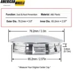 4pcs 76mm 3in for Ford F150 Expedition Wheel Center Caps #2L34-1A096 - 20272038 - Image 7