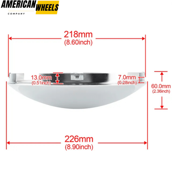 1pc 226mm 8.9in Semi Truck Metal Dome Wheel Center Caps Replacement - 20274121CH - Image 5