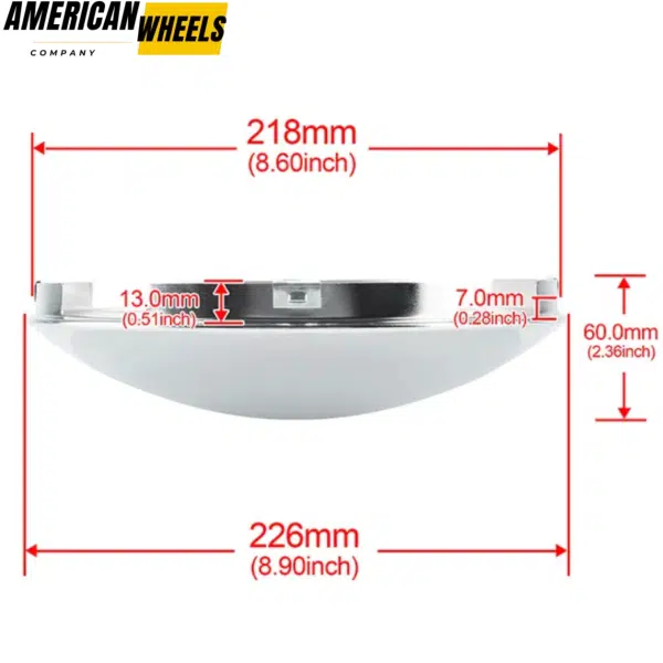 1pc 226mm 8.9in Semi Truck Metal Dome Wheel Center Caps Replacement - 20274121CH - Image 5