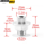 100pcs 21mm Wheel Rivets Nuts for 11.1mm Hole Pro Comp Wheels PRO SERIES 7033 WHEELS 7 - 20237003CH - Image 4