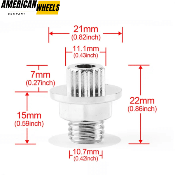 100pcs 21mm Wheel Rivets Nuts for 11.1mm Hole Pro Comp Wheels PRO SERIES 7033 WHEELS 7 - 20237003CH - Image 4
