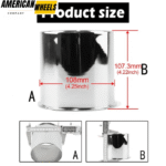 Stainless Open-End 4.25 Push Through Center Caps for 4.25in Trailer/Truck Rims Center Bore - 20274332 - Image 3