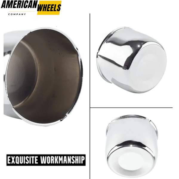 125mm 4.92in Trailer Stainless Steel Center Caps for 4.92" Bore 3.54" Tall Truck Rims - 20274328 - Image 7