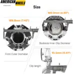 189mm 7.43in Wheel Center Hub Caps for Chevy Avalanche Suburban Silverado 1500 #19431542 - 20274238CH - Image 5