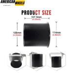 2x Closed and 2x Open End 4.25 Stainless Steel Center Cap for Trailer Rims - 20274336MB=[74332MB+74333MB]x2 - Image 3
