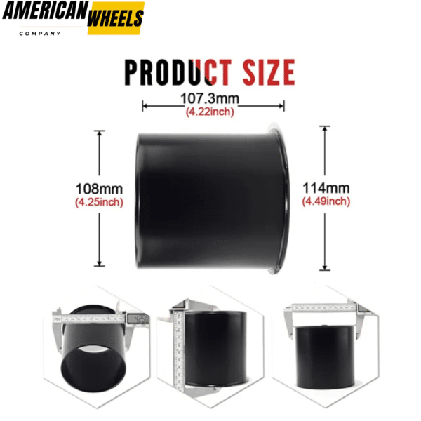 2x Closed and 2x Open End 4.25 Stainless Steel Center Cap for Trailer Rims - 20274336MB=[74332MB+74333MB]x2 - Image 3