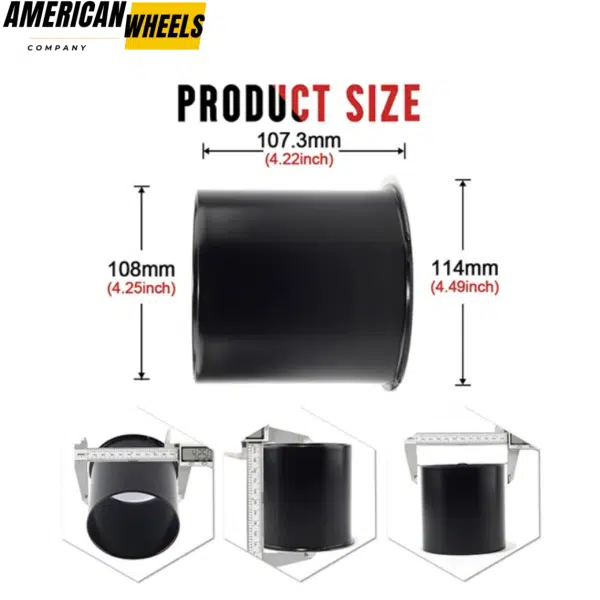 2x Closed and 2x Open End 4.25 Stainless Steel Center Cap for Trailer Rims - 20274336MB=[74332MB+74333MB]x2 - Image 3