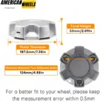 Chevrolet Silverado 1500 Truck 6 Lug Wheel Center Cap #84173372 #23378301 188mm 7.38in - 20274244 - Image 7