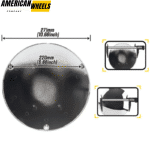 270mm 10.63in Baby Moon Hubcaps for Volkswagen Beetle 16in / 17in Aftermarket Rims - 20230008CH - Image 3