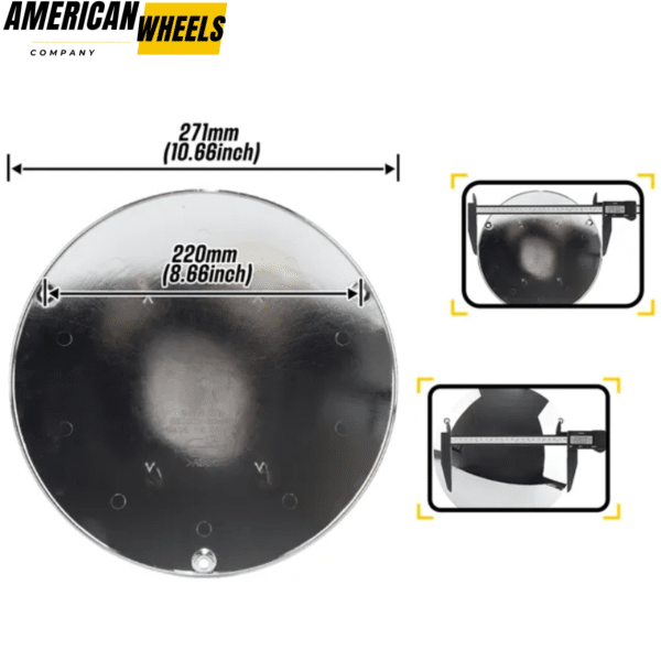 270mm 10.63in Baby Moon Hubcaps for Volkswagen Beetle 16in / 17in Aftermarket Rims - 20230008CH - Image 3