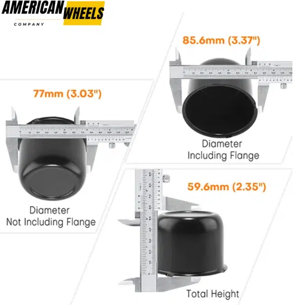 77mm 3.03in Stainless Steel Truck Wheel Center Caps for 3.03in Bore Boat Trailer RV Rims - 20274322 - Image 14