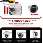 Stainless 3.19in Push Through Center Caps Trailer Hub Caps for 3.19in Bore 3.26in Tall - 20263014 [74304+71011] - Image 3