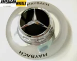 4pcs Set Mercedes Maybach S class V223 Forged Wheel Hub Covers A2234000600 Chrome Gloss Black - Image 3