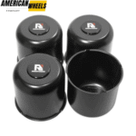 5.12in Stainless Push Through Trailer Center Caps for 5.12in Rim Bore 4.49in Height - 20263015 [74316+71011] - Image 2