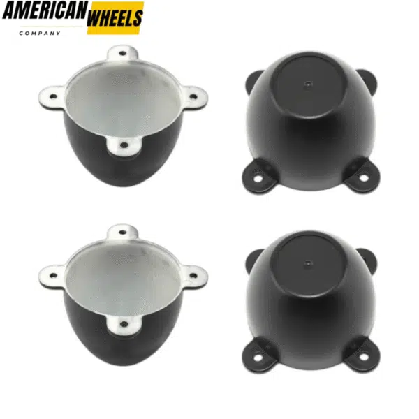 4 Dog Ear 2-1/2" Spacing Wheel Rim Center Cap 4 Lug Hub Caps #98-1212 4pcs - 20230007 - Image 2