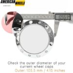 KMC XD Series 464k106 Wheel Center Cap Replacement XD786 XD795 106mm 4 1/8in 4pcs - 20290011 - Image 4