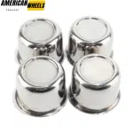 77mm 3.03in Stainless Steel Truck Wheel Center Caps for 3.03in Bore Boat Trailer RV Rims - 20274322 - Image 3